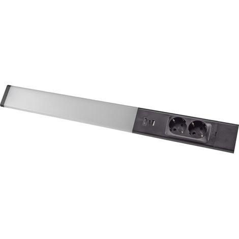 CHILITEC Luminaire LED Arusha sous-meuble, EEK : F, 18 W, 1778 lm, 60 cm, noir (1/5)