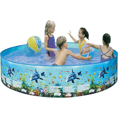 Piscine ronde pliante en plastique dur, Portable, sans gonflage, pour bébés, enfants et adultes (1/5)