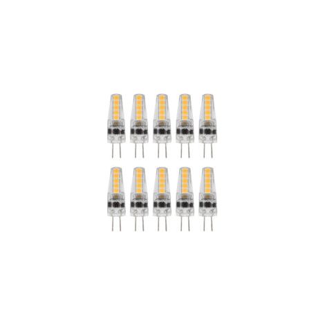 10pcs G4 LED Ampoules 2W Bi Pin Base Dimmable Ampoules pour Lustre Plafonnier Lampe De Table Blanc Chaud 3000K AC 1224V (1/5)