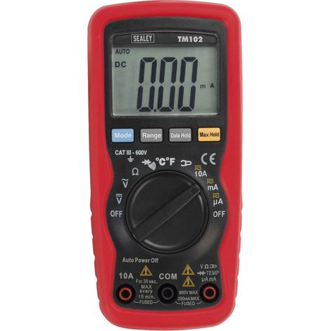Sealey 8-Function Professional Auto-Ranging Digital Multimeter TM102