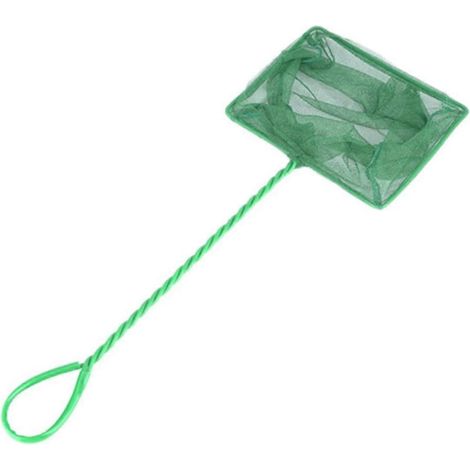 Épuisette pour aquarium avec poignée résistante, maille carrée, idéale pour les petits poissons et les plantes aquatiques. Réf. : 4359 (1/2)