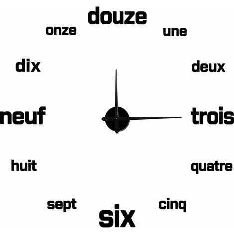 Horloge murale DIY 3D 90 cm en acrylique doré avec mouvement silencieux 90cm doré 15 × 10 × 4 cm 300 g – Livraison gratuite