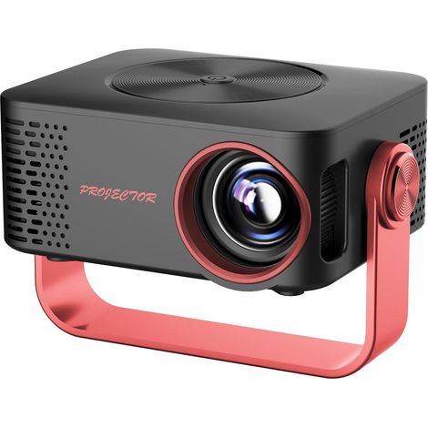 Mini projecteur intelligent, compatible Wi-Fi et Bluetooth, projecteur de films à domicile avec résolution 4K,