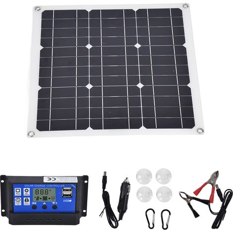 Panneau solaire USB 5V portable pliable 30W kit chargeur solaire pour vélo camping randonnée extérieur (1/5)
