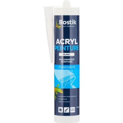 Maleracryl-Dichtstoff Weiß 310ml - BOSTIK ACRYL-PEINTURE-BLC (1/5)