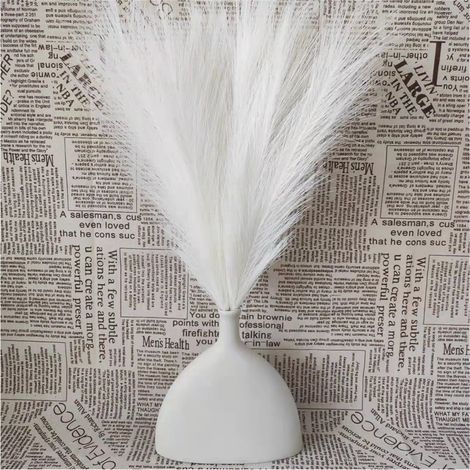 Plumeaux Artificiels Pampas - Longueur 43-45 cm - 7 Tiges Par Branche - Décoration Intérieure Mariage Événement - Lot de 1 (1/2)
