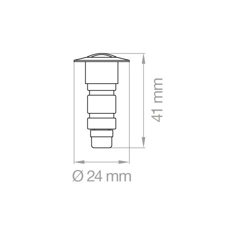 Faretto Led 12-24V 1W Ip67 300 ( Lampo Cod. Eyeledcr1224Bc )
