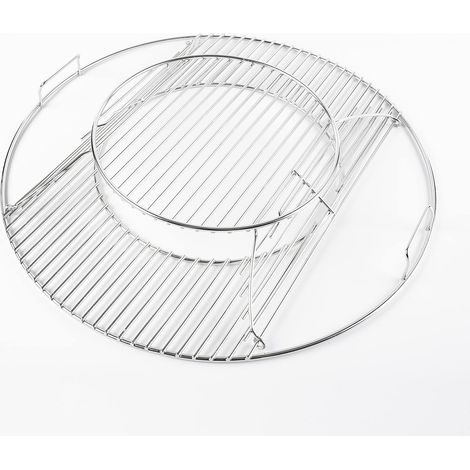 Grilles de rechange à charnière pour barbecues au charbon de 57 cm, système Gourmet, grilles chromées 8835 One-Touch Performer Bar-B-Kettle (1/5)
