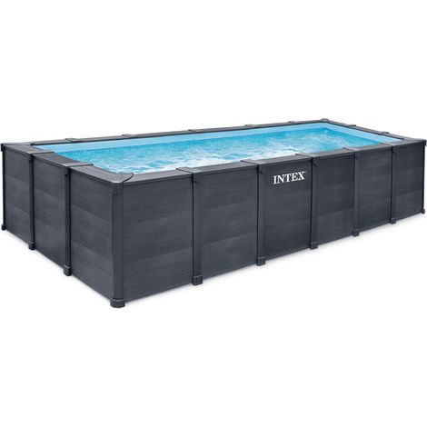 Intex – Piscine tubulaire rectangulaire 6,00 x 3,00 x 1,24 m – Liner triple épaisseur – Filtration à sable 6 m³/h – Montage rapide en 120 min (1/5)