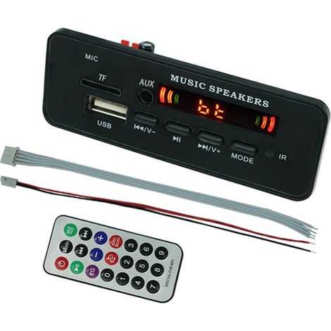Carte de décodage MP3 Bluetooth, lecteur de cartes USB, dossier d'enregistrement, APE, FLAC, accessoires pour haut-parleurs, décodeur (1/5)