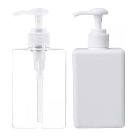 280 ml Seifenspender, 2er-Set, leere Plastikflaschen mit Pumpe für Küche und Bad, FLITI (1/4)