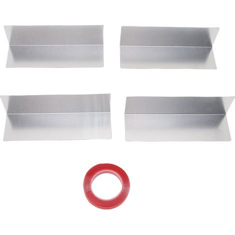 Wetterfeste Garagentordichtung aus Aluminium, 4-teilig, für den Innen- und Außenbereich, für Zuhause, 15 x 4,5 cm (1/5)