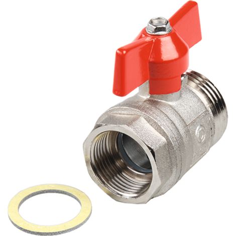 TECE TECEfloor Válvula de esfera 3/4 Rp 3/4" x AG 1", incl. junta plana, 77381001