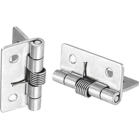 12 Pack Self-Opening Spring Hinges, 304 Stainless Steel Self-Close Invisible Hinges, Spring Hinges (1 Inch) MUMU
