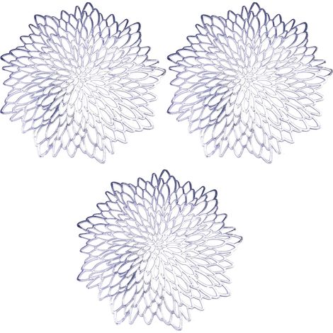 Tapis De Table En Métal Doré - Protection Anti-Bruit Pour Salle À Manger - Décoration Mariage Et Fête - Lot De 4 (1/5)
