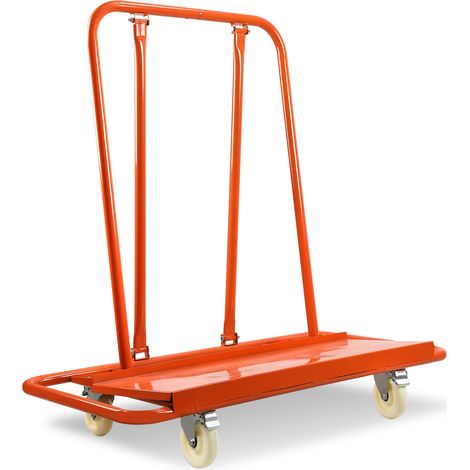 TolleTour Carrello portapiatti 115 x 56 x 119 cm Carrello di trasporto Con cinghie fino a 1000 kg Arancione