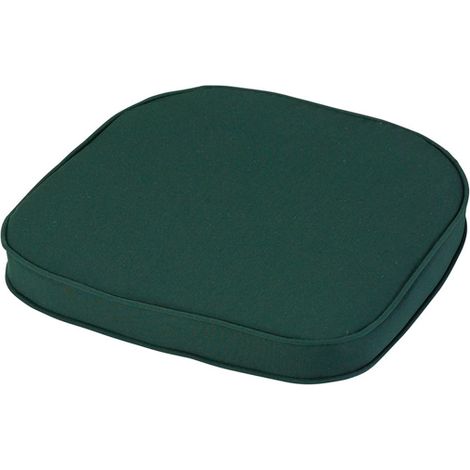 Standard D Pad Outdoor Garden Furniture Cushion - L41 x W38 cm - Forest Green