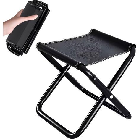 Siege Pliable Portable Leger,Tabouret Pliable Camping,Tabouret de Peche Pliant avec Sac de Rangement,Chaise de Plage Portable,Tabourets de Voyage RéUtilisable pour Barbecue, Randonnée (1/5)