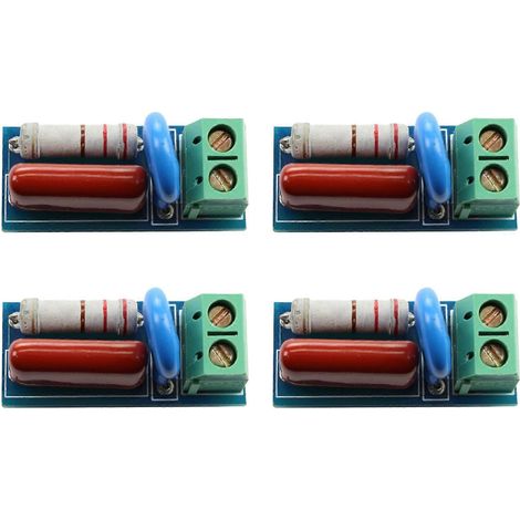4x Module de circuit d'absorption/d'amortissement RC, résistance de protection des contacts de relais, protection contre les surtensions - JBMEDIA (1/4)