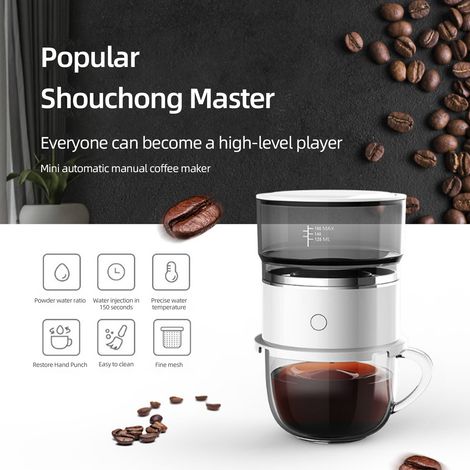 Machine à café manuelle portable pour voyage et camping, mini cafetière de poche (1/5)