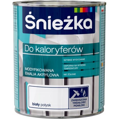 Śnieżka Acryllack für Metallheizkörper, weiß glänzend, 0,75 l