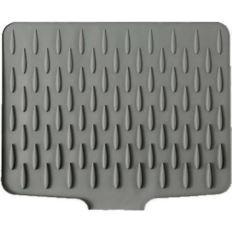 Tapis égouttoir à vaisselle en silicone, protège-plan de travail anti-déversement pour un séchage sans gouttes (1/5)