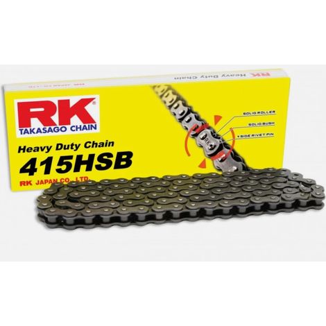 CADENA DE TRANSMISIÓN RK 415HSB-120 CON CLIP (CL) INCLUIDO, COLOR ESTÁNDAR (CAPACIDAD: HASTA 110 CCM) (18,3 KN)
