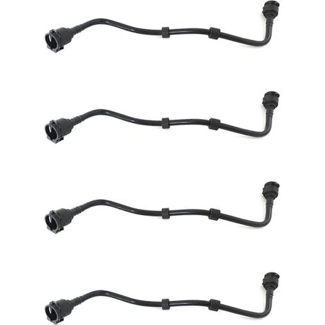 4 durites de radiateur, de refroidisseur intermédiaire et de refroidisseur auxiliaire en caoutchouc (référence 17128602599) compatibles avec les séries 5, 7, G38 et G12. (1/5)