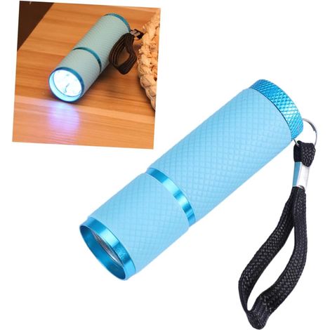 Zwei ultrahelle LED-Taschenlampen mit je neun LEDs und Nachtlicht, ideal für Camping, Wandern und andere Outdoor-Aktivitäten für Erwachsene – Blau