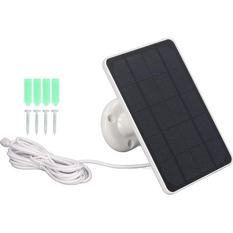 1 Kit Panneau Solaire, Chargeur Micro USB, Silicium Monocristallin, ABS, Pour Camping Voyage