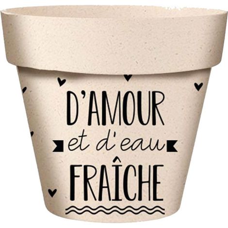 Cache Pot en Bambou D'Amour et d'eau Fraîche 25.5 cm (1/2)