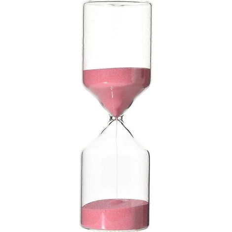 Zylindrische Glas-Sanduhr, 30-Minuten-Timer, Heimdekoration, Geburtstagsgeschenk, klassische Sanduhr (1/5)