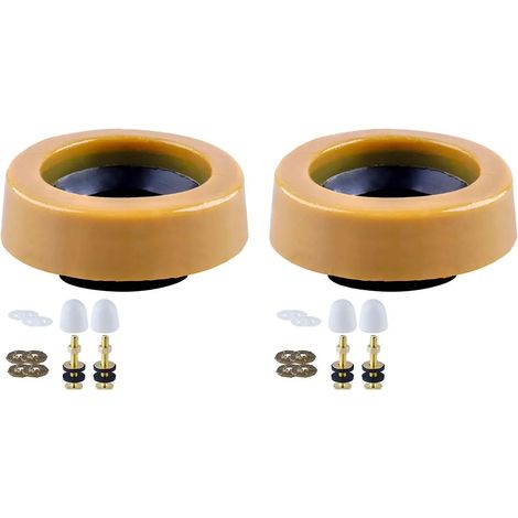 Lot de 2 joints en cire pour WC avec sortie au sol (1/5)