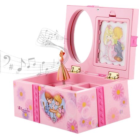 Musikalische Schmuckschatulle für Mädchen mit Ballerina-Prinzessin und Fliege – Ideales Geburtstags- oder Weihnachtsgeschenk (1/5)