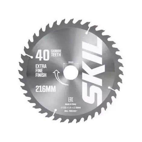 Skil Sägeblatt 216 mm Metall 40 Zähne kompatibel mit 1305 1310