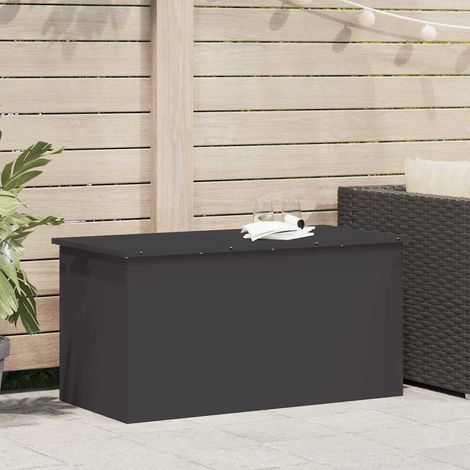 Außenlagerbox Schwarz 100 x 50,5 x 50 cm Stahl