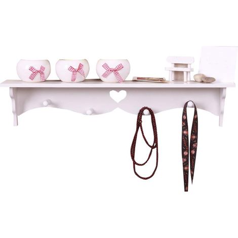 Étagères de Rangement à Crochet, étagères de Rangement en Forme de Cœur, étagères de Rangement au Design Creux, de Style Minimaliste Moderne pour la Salle de Bain (1/5)