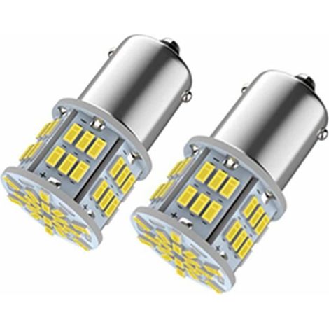 Ulisem1156 Ba15s P21w LED Ampoules Super Brillant Blanche 6000K-Pour Auto Voiture RV DRL Feux de Jours/Feu de Recul/Feux de Brouillard arrière/Bateau NPTERBL (1/4)