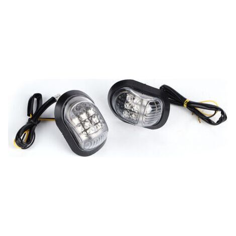 Clignotant de moto 9LED indicateurs clignotant universel 12V jaune (1/4)