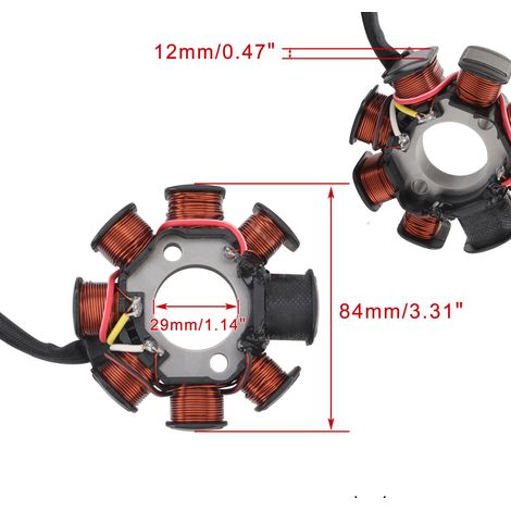 Generator paper pad stator coil magneto manufacturer applicable to KTM 250/300 XC EXC 2017-2019 (1/4)