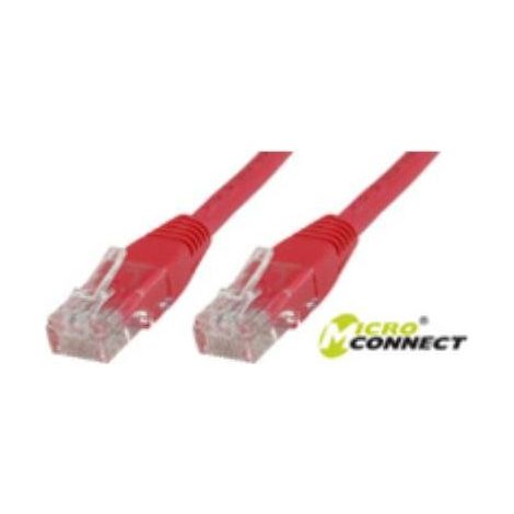 MicroConnect U/UTP CAT5e 2M PVC rosso (1/4)