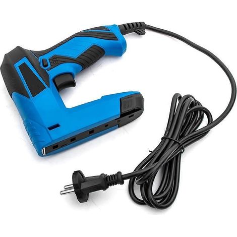Agrafeuse électrique 2 en 1 pour bricolage, tapisserie, rénovations, outils électriques, prise UE - JBMEDIA (1/4)