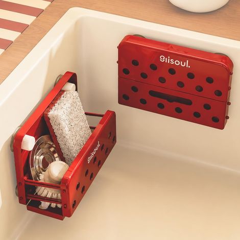Pliable Porte Éponge Évier Cuisine, Accessoires De Rangement Pour Évier (1/5)