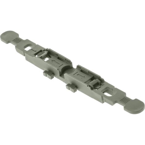 Adaptateur de fixation encliquetable pour rails de montage avec décharge de traction pour 1 connecteur