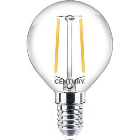 Ampoule Filament Led E14 2 W Ronde Blanc Chaud (1/2)