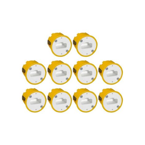 Legrand - Batibox - LOT de 10 Bou00eetes DCL Luminaires pour Applique - Prof. 50 - Diam. 54 - Ru00e9f. : 089305x10 (1/3)