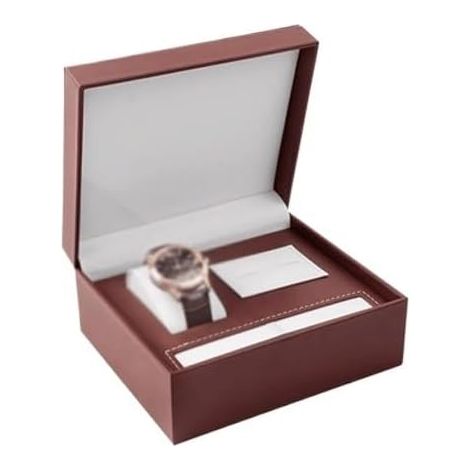 Boîte de rangement pour montres, boîte à montres imitation bois, coffret à bijoux décontracté, coffret cadeau pour bijoux, boîte à montres pour hommes/femmes (1/2)