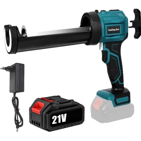 Pistolet à mastic sans fil, 21V, contrôle à 4 vitesses, Avec 1 batterie (1/2)