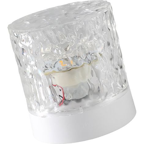 Water ripple night light, dynamic and romantic 360-degree LED table lamp for living room, bedroom, trendy monochrome and non-rotating (1/5)