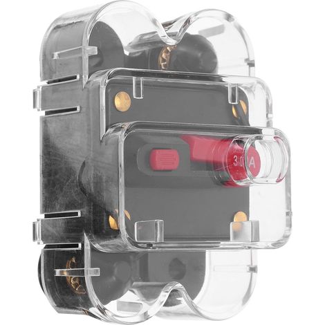 30a Disjoncteur Amplificateur pour Système Audio Véhicule et Bateau avec Fonction de Réarmement Automatique Après Surcharge (1/5)